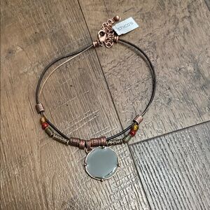 Chico's Copper and Gray Pendant Necklace